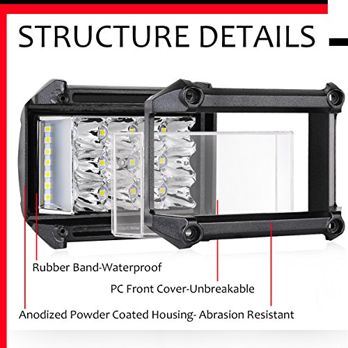 image for Side Shooter LED Lights Swatow Industries 2PCS 4 Inch LED Pods Triple 