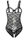 Amoretu Womens Teddy Lingerie Lace Bodysuits