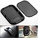MECO(TM) E-PRANCE 100% Brand New Black Car Accessory Rubber Sticky Pad Dash Mount Holder for Mobile Phone / Smartphone / iPhone Non-Slip, Washable Reusable (Size 2)