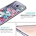 MOSNOVO Case for Galaxy S8 Plus, Floral Flower Garden Pattern Printed Clear Design Transparent Hard Case with TPU Bumper Protective Case Cover for Samsung Galaxy S8 Plus