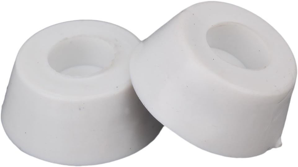 CNBTR White Rubber Feet Foot Caps Cabinet Pads Table Desk Tips Furniture Chair Covers Tools Pack of 10 (20x15x8mm) - Image 3