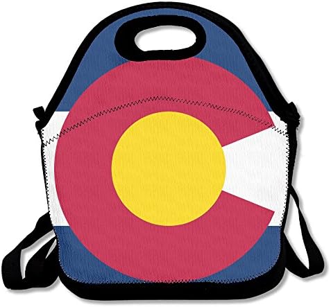 Colorado CO State Flag Waterproof Lunch Tote Bag Portable Picnic Lunch Box Food Container