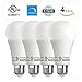 Enegitech A21 LED Bulb Omnidirectional 14W (100W Equivalent) 1450 Lumens 5000K Daylight Glow E26 Home Commercial Lighting, Pack of 4