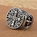 St Benedict Exorcism Stainless Steel Ring Demon Protection Ghost Hunter,8