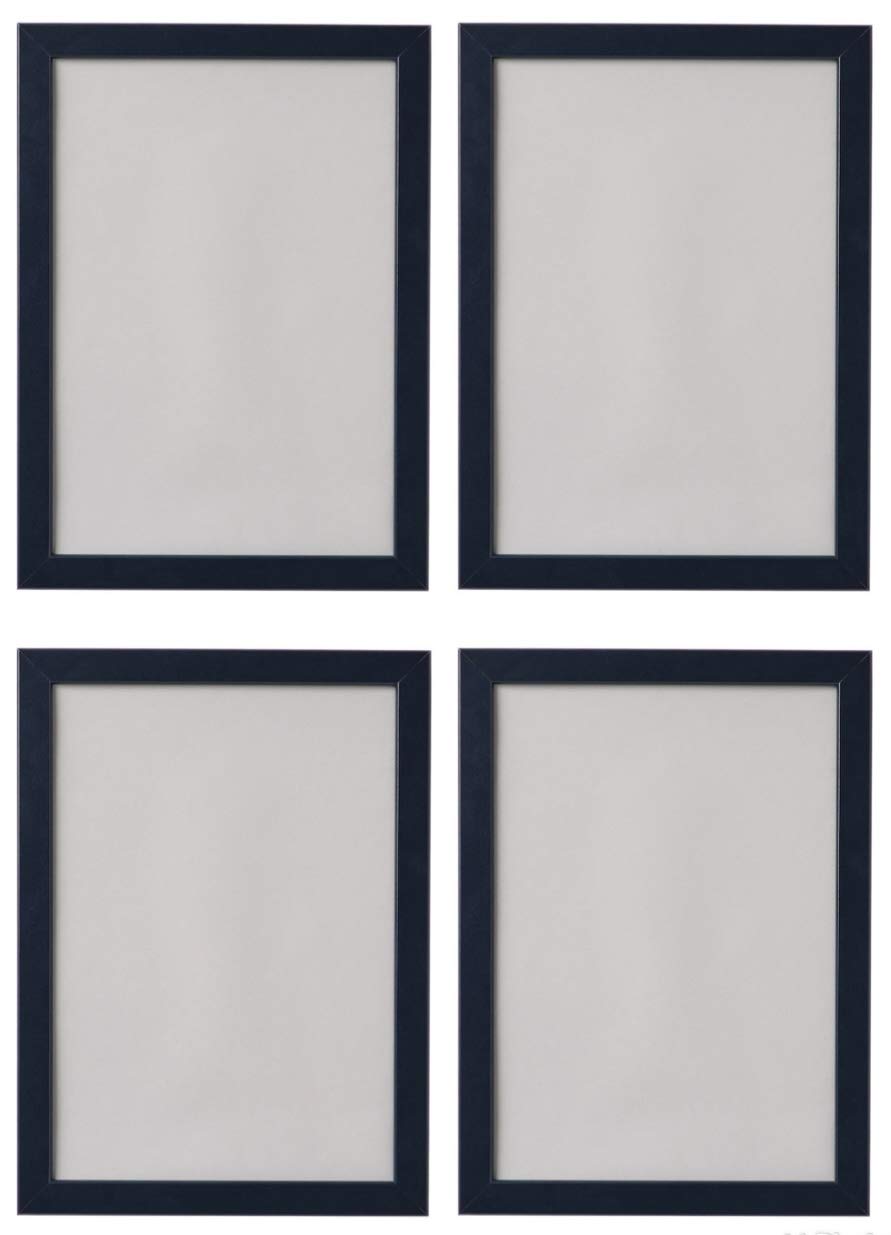 IKEAFISKBO A4 Photo Frames, 21x30cm, Black - Set of 4