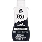 Rit Dye Liquid &ndash; Wide Selection of Colors &ndash; 8 Oz. (Black)