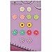 Princess-J Multi Color Flower Clip-On Earrings Fashion Jewelry, for Kids, Teen Girls, Womens (Daisy Flower)