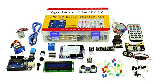 Optimus Electric UNO R3 Super Starter Kit - Complete UNO R3 Kit for Arduino Programming and Development - Includes a Development Board Compatible with Arduino UNO R3 - A Beginner's Inventor Kit - Thumbnail 4