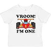 inktastic 1st Birthday Racing Car Boys Baby T-Shirt