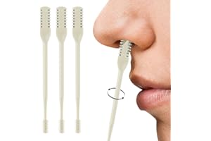 JITATY 2-in-1 Nasal Hair Cutter,360° Rotating Nose Hair Trimmer,2024 New Upgraded Double Sided Nose Hair Knife,Portable Manual Nose Nostril Hair Remover Tool for Women Men Personal Cleaning