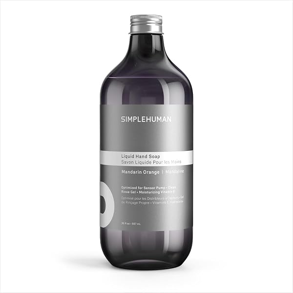 SIMPLEHUMAN MANDARIN ORANGE LIQUID HAND SOAP REFILL BOTTLE,...