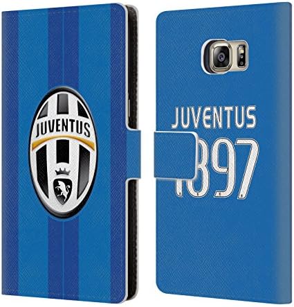 Official Juventus Football Club Away Match 2016/17 Kit Leather Book Wallet Case Cover For Samsung Galaxy S6 edge+ / Plus