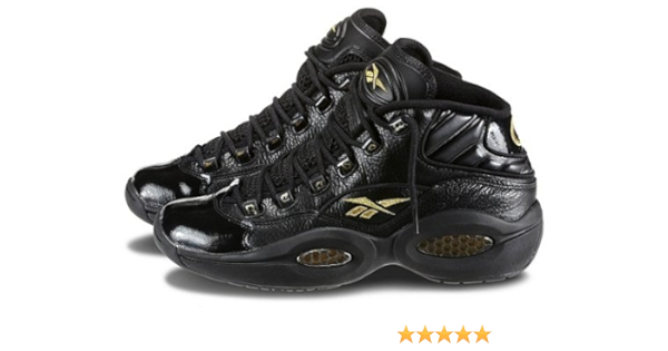 reebok question black gold