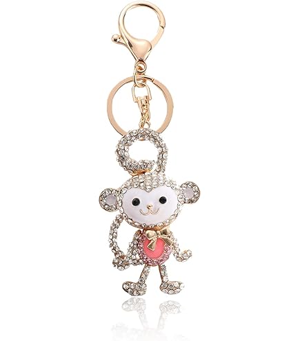 Fun Express NEON Monkey Key Chains - Apparel Accessories