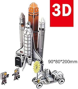 Leoie 3D Three-Dimensional Paper Aerospace Globe Solar System Puzzle Educational DIY Toy Gift for Children Adult 5#