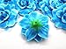 (24) Silk Blue Diamond Roses Flower Head - 1.75