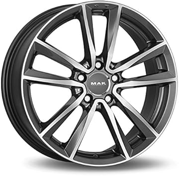 Silbernes Auto Anthrazit Felgen