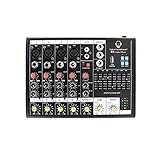 MAXTOMARS B6 6-Channel Mixer with USB Player, Graphic EQ, Mono Mic / Line & Stereo Mixer