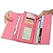 Jastore® Lady Women Crown Clutch Leather Long Wallet Card Holder Purse (Black)