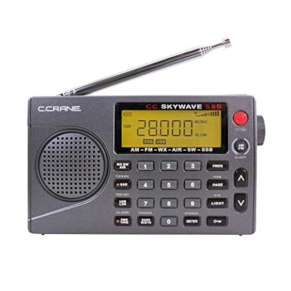 Radio C. Crane SSB AM FM Onda Corta, Aerea, Scan VHF, Weather Alert - Imagen 3
