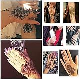 XMASIR 20 Pieces Temporary Tattoo Hand Stencils Kit for Women Girls view 4