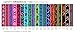 Lupine Large Dog Collar 1″ Wide Jelly Roll Design adjusts 16″ to 28″ Long