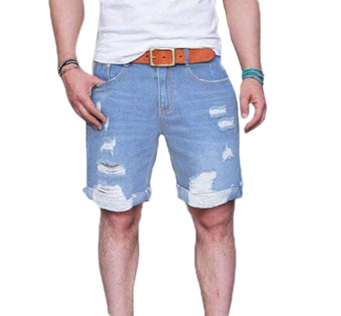 pantaloncini jeans arricciati in vita