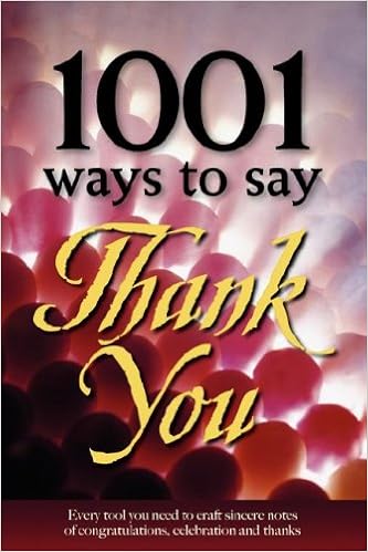 1001 Ways to Say Thank You, by Gail Hamilton 1001 Ways to Say Thank You, by Gail Hamilton