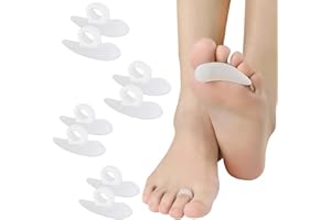 4 pcs Gel Toe Separator, Pinky Toe Spacers, Small Toe Sleeves for Curled, Overlapping Toes, Bunions, Hammer Toe – Toe Correct