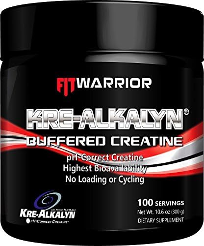 KRE-ALKALYN Buffered Creatine Powder, 100 Servings, pH-Correct Creatine, Triple-Buffered, High Bioavailability, High ATP Energy, No Loading or Cycling Required