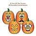 Create A Pumpkin Stickers - 15 Full Size Pumpkin Face Craft Sticker Sheet Halloween Crafts for Kids