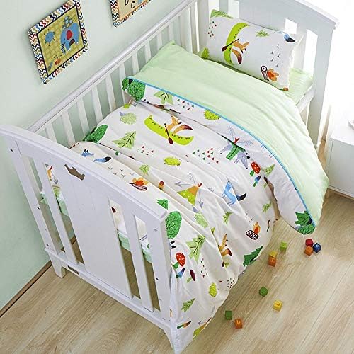 SnowAir Soft 3 Pcs Set Baby Bedding Set, Cot Set,Including Duvet Cover Pillowcase Bed Sheet Pure Cotton Baby Crib Set-Baby Product