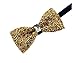 Hello Tie Sequin Bowties Men's Pre-tied Rhinestones Crystal Shining Bowtie Luxury Bow Ties-Golden