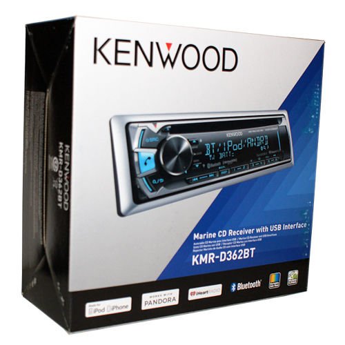 Kenwood KMR-D362BT Marine CD Receiver with Built-in Bluetooth