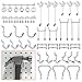 TUPARKA 81Pcs Pegboard Hooks Assortment Peg Hook Organization with Peg Locks