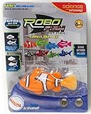 Robo Fish Electronic Water Activated Clown Fish, Orange