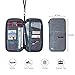 RFID Passport Holder Wallet - Evershop Travel Passport Wallets Neck Pouch Organizer with Zipper for Money Ticket Card Coin Purse