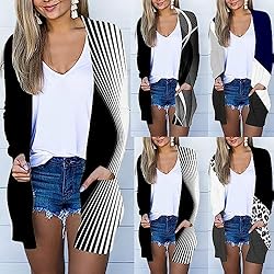 HUCHPI Side Slit Sweater Womens Sweaters Cardigan