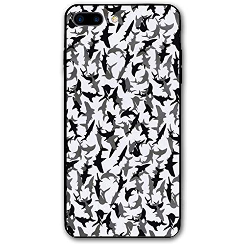 iPhone 7 Plus Case/iPhone 8 Plus Case Shark Pattern Soft Rub