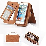 iPhone 6/6S Case,Charminer Leather Wallet Detachable Magnetic i6/6SCase Purse Clutch with Flip Credit Card Holder Cover for iPhone 6/6S Flip wallet Multifunctional Purse