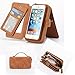 iPhone 6/6S Case,Charminer Leather Wallet Detachable Magnetic i6/6SCase Purse Clutch with Flip Credit Card Holder Cover for iPhone 6/6S Flip wallet Multifunctional Purse