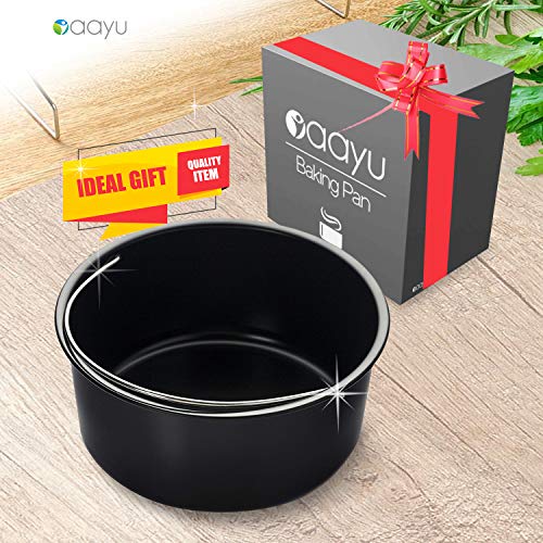 Baking Pan for Pressure Cookers, Air Fryers and Ovens- For 3 QT to 5QT Pressure Cookers and 2.75QT 3.7QT 5.3QT Air Fryers. Fits InstantPot, Ninja Foodi Gowise Philips NuWave Power Farberware and more - Thumbnail 4