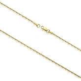 FOSIR Gold Plated Thin Chain for Women, 14K Gold Plated 1.8mm Surgical Stainless Steel Chain Neclace for Men and Women