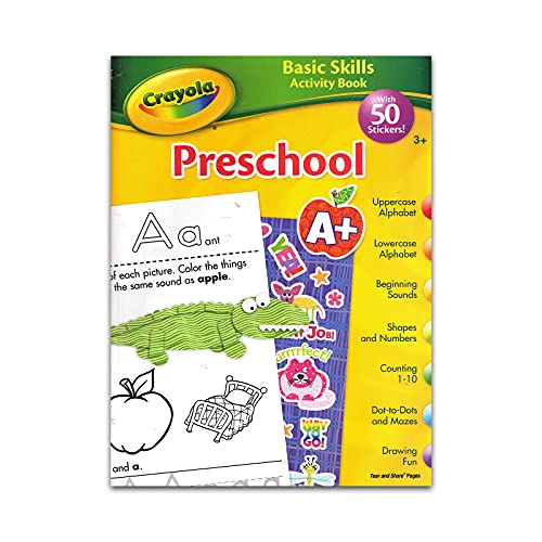 Crayola Preschool Workbooks Set -- 5 Pre-K Learning Workbooks for ...