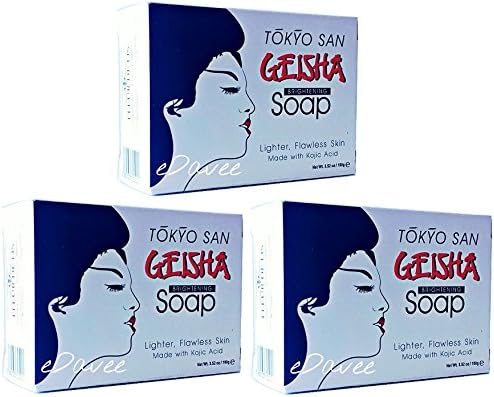 KOJIC ACID Tokyo San Geisha Skin Brightening Lightening Soap 100g/3.52oz QTY-3