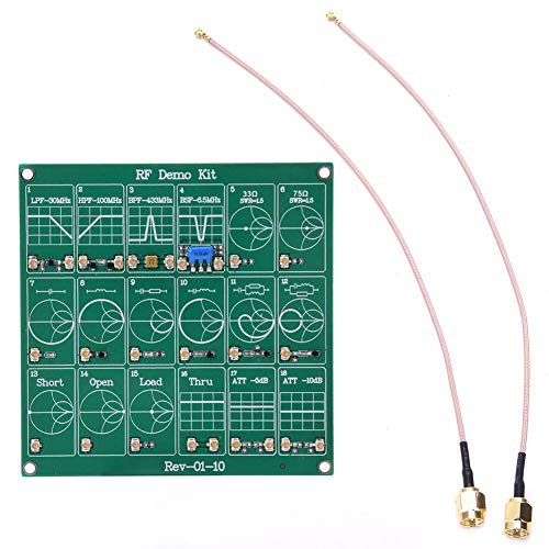Garosa Frequency Test Board RF Demo Kit NanoVNA Vector Network Analyzer Module for RF Testing, Filter & Attenuator Protoboard, Breadboard-Compatible RF Test Module