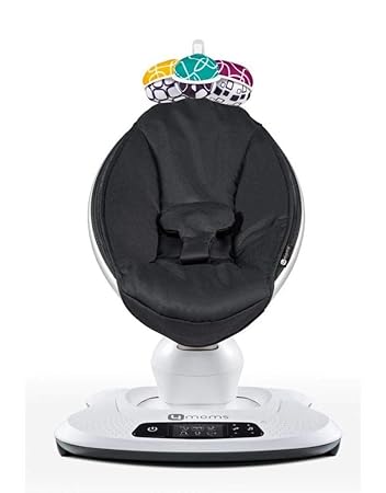 4moms Babywippe Mamaroo4 Babyschaukel Elektrisch Mit Musik Automatische Schaukelwippe Mit Spielbogen Schwarz Amazon De Baby