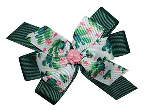 7/8" GrosGrain Ribbon Prickly Pear Cactus Flower Succulent DIY Hair Bows Crafts 5 Yds