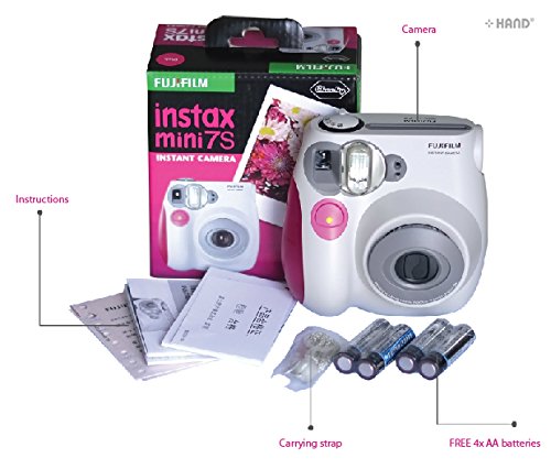 FUJIFILM FASHION SHOOT, Caméra de scène arrière Instax Mini 7s Appareil photo instantané + A BOX FREE Films 20 Feuilles !! (Appareil photo bleu aqua) - Image 2