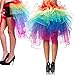 Women Girls Layered Rainbow Tutu Skirt with Adjustable Ribbon for Dancing Banquet Carnival Cosplay Party and Celebration, Costume One Size